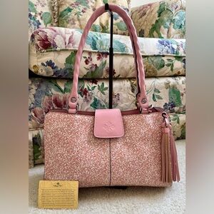 Patricia Nash Rienzo Prairie Rose Satchel Bag Vintage NWOT